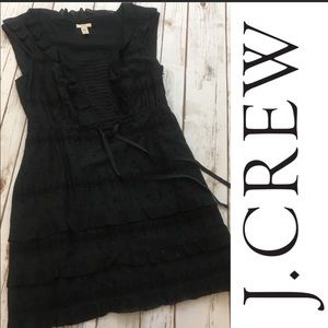 Jcrew black cotton summer dress